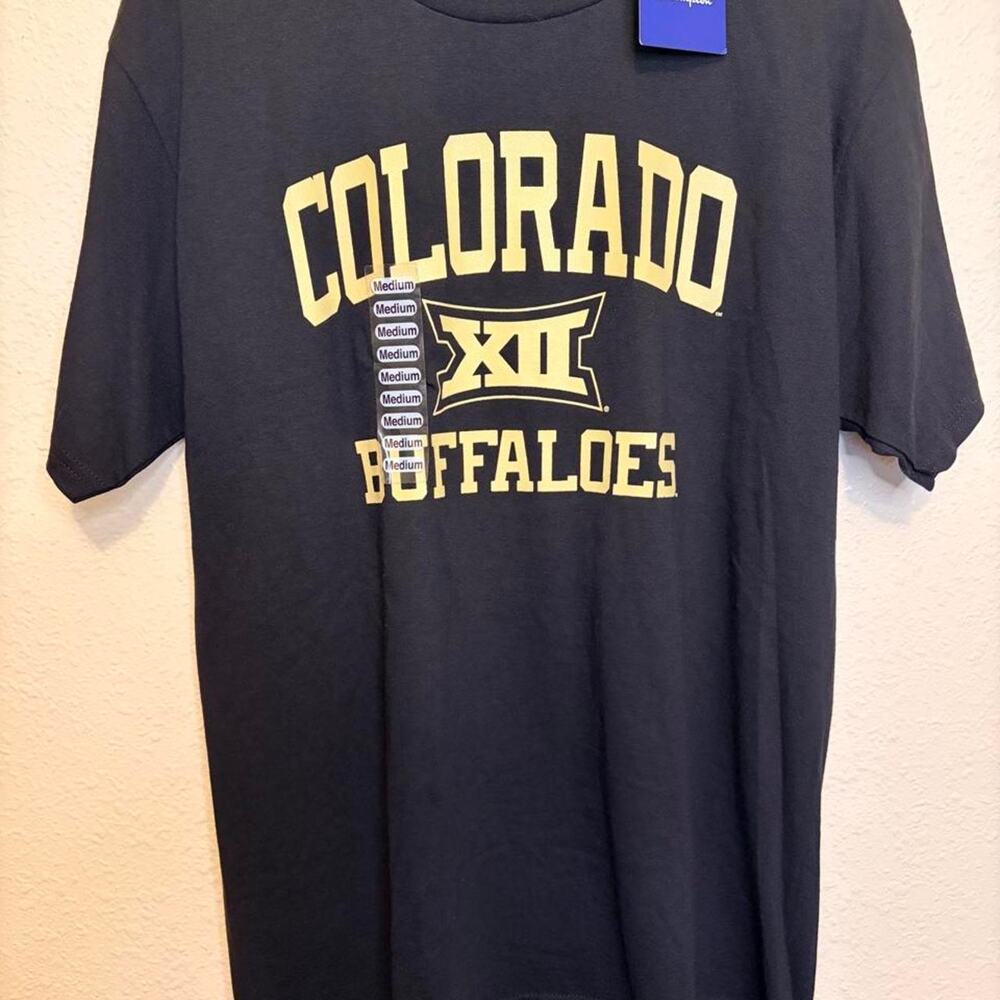 Champion Black Colorado Buffaloes Tee, Size M